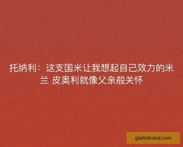 托纳利：这支国米让我想起自己效力的米兰 皮奥利就像父亲般关怀